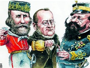 Re, Cavour, Garibaldi COMARI DEL RISORGIMENTO-STAMPA DEL 3-9-2010